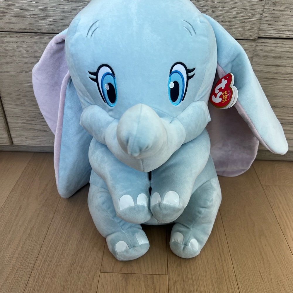 TY Blue Elephant Plush Toy
